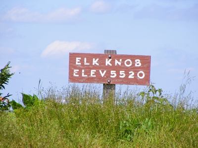 Photo of Elk Knob Sign