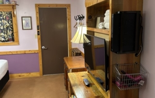 View of TV area in room # 1